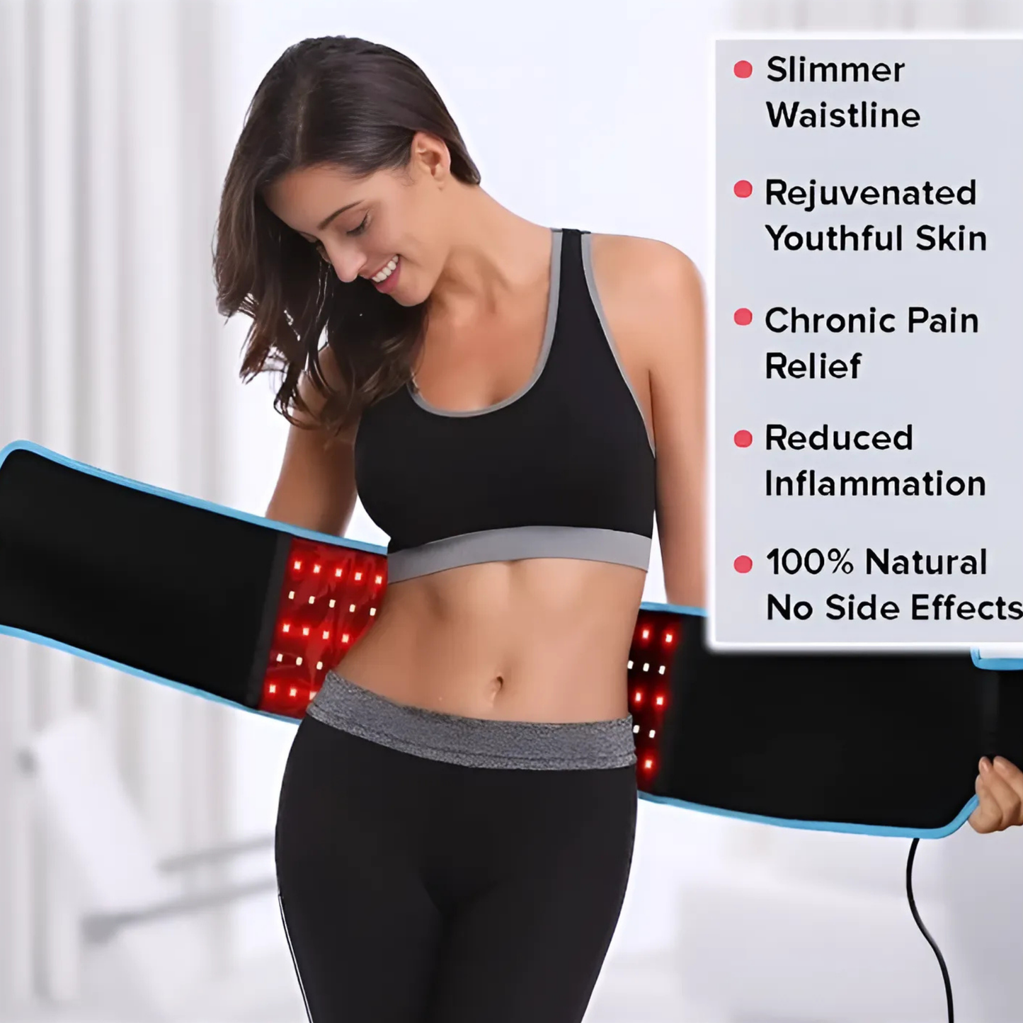 Red Light Therapy Belt – Fade Stretch Marks & Burn Fat